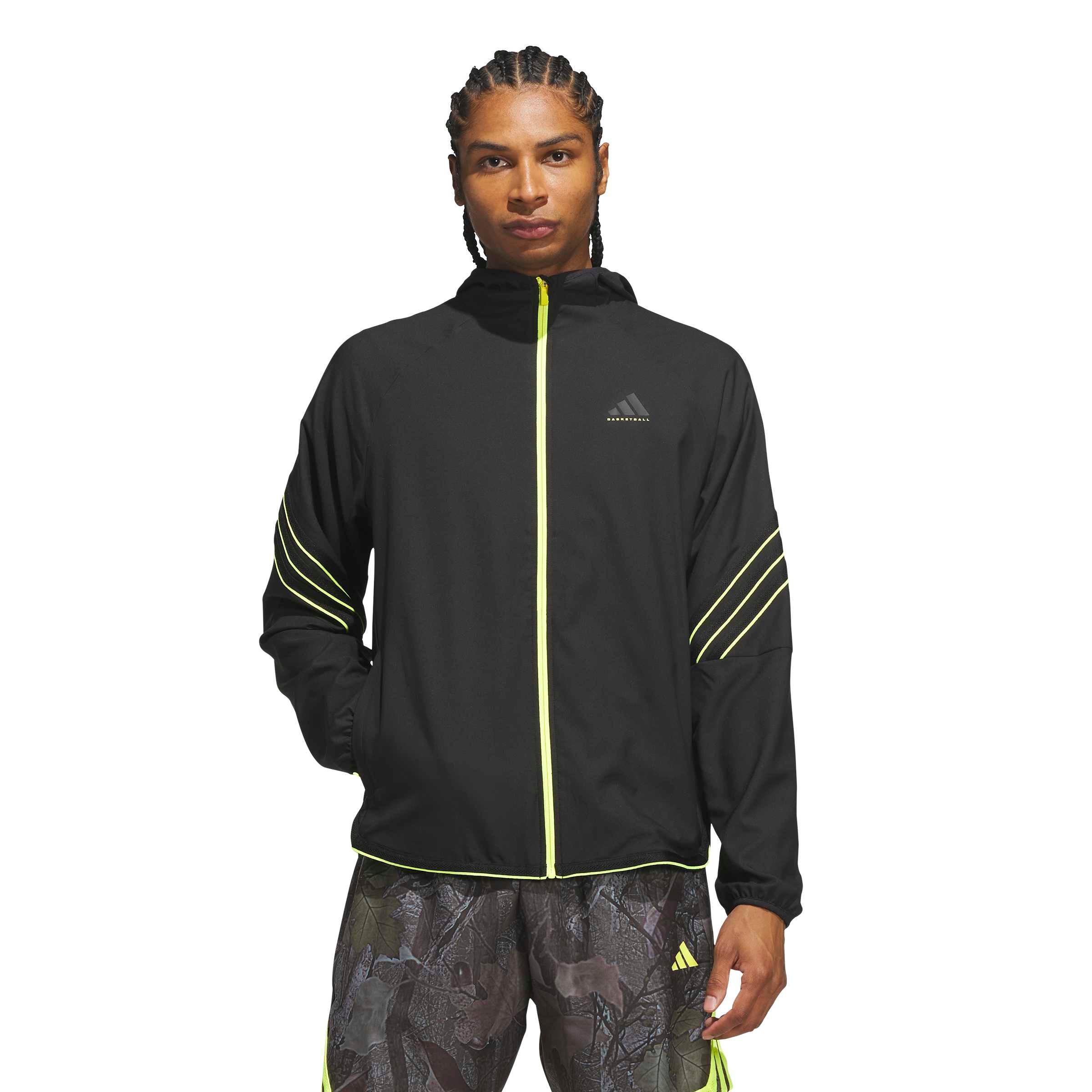 adidas Men's Crazy Lite Basketball Jacket - Black - BLACK